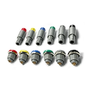Compatible Lemo PAG 1P Series Plug Fixed Socket 2-14 Pins Medical Plastic Push-Pull Self-Latching Connector IP50