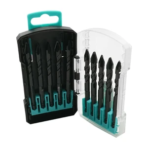 Multi-Purpose Ceramic Eccentric Dry Drill Bit Steel Cross Head Hex Shank for Glass Tiles for Drill Bits