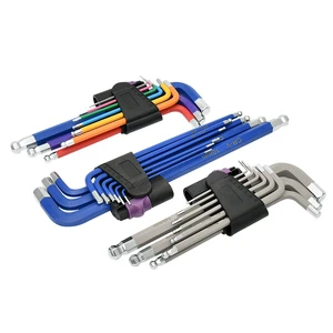 High Strength Colorful Metric Ball Hex Key Allen Wrench Set