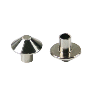 JINKUN MD152 Silver Stainless Steel Spike Rivet with Alloy Metal Studs Bright Finish for Punk Garment Craft Leather Belt Bags