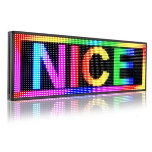Customized Outdoor Full Color LED Video Wall Sign Screen with WiFi Programmable Text Scrolling IP65 4000 Nit Brightness