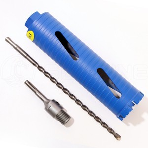 Diamond Core Drill Bit Including Center Drill and SDS-Plus Adapter for Concrete