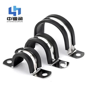 Yise 304 Stainless Steel U-Shaped Saddle Pipe Clamp Cable Clamp Hose Clamp for Applications