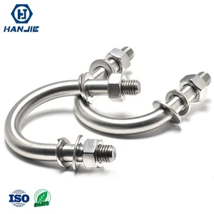 Stainless Steel 304 M3 M4 M5 Pipe Clamp Hex U Bolt for Truck