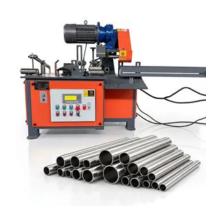 Pipe Cutter, Automatic Feed Round Pipe Roll Cutter, PVC Pipe, Round Pipe, Steel Pipe, Burr-Free Roll Cutter Machines