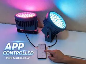 Built-in Dimmer Controller, Zigbee 3.0, Wi-Fi Wireless Dimming Floodlight Outdoor RGBW Led Spot Light YY-SG0038