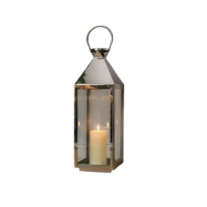 Designer Stainless Steel Lantern With Glass Panels Durable Design For Home Decoration Indoor Outdoor Use Wedding Lantern