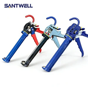 Santwell Heavy Duty Manual Caulking Gun 360° Rotating Barrel Silicone Sealant Gun Industrial Grade Caulk Applicator Tool