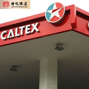Custom 3D Stainless Steel Lighting Logo Outdoor Led Acrylic Backlit Letter Sign for Cars Companies Illuminated Advertising