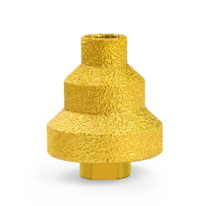 Brazed Pagoda Drill Bit M14 Brazed Diamond Tower Drill Tile Stone Rock Plate Drill Reaming Integrated Bit Diamond Tools