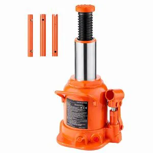 20 Ton/44092 Lbs Hydraulic Welded Bottle Jack with 3-Section Long Handle 6.69 -12.6 Lifting Range for Car Pi