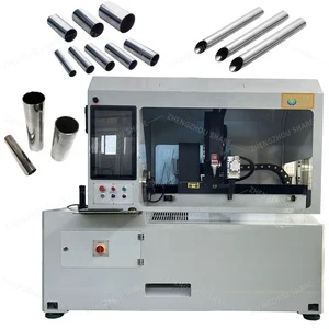 Steel Round Tube Cutter Hydraulic Copper Metal Pipe Laser Cutting Machine
