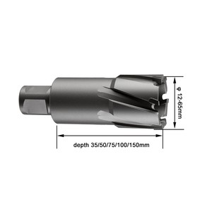 CHTOOLS High-Speed TCT Steel Magnetic Drill Bit Carbide Annular Hole Cutter Stainless Steel Diamond Material Metal DNTX Weldon