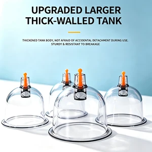 Nuopuen PS Thick Hijama Cups High Quality Plastic Vacuum Cupping Suction Cups Original Factory Direct Wholesale