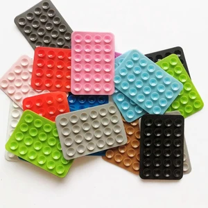 Fixture Suction Cup Backed Adhesive Silicone Rubber Sucker Pad Suction Pad Wall Stand Silicone Phone Holder