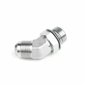 Carbon Steel O-ring End Face Seal X O-ring Protrusion External Thread Elbow 90 Hydraulic Adapter