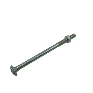 Factory Price Carbon Steel Carriage Bolt With Hex Nut Long Round Head Square Neck Fastener for Timber Construction