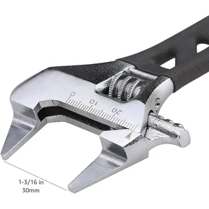 5.5-Inch (140mm) Self Adjusting Wrench Multitool Adjustable Wrench Most Popular Short Handle Adjustable Wrench