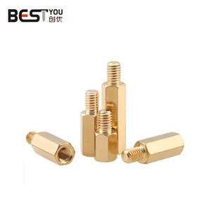Customized Hexagonal Copper Column M3 M4 M5 M6 Single-head Chassis Motherboard Screw Column Isolation Column Pillar M2 M2.5