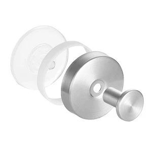 YOTO Stainless Steel Suction Cup Hook No-Trace No-Drill Vacuum Suction Kitchen Bathroom Restroom Clothes Towel Hooks Reusable