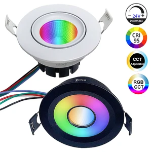 Benory 24V DALI-2 RGBCCT 2700-6000K Smart Downlight Loxone LED Ceiling Spot RGBW Tree Wiring KNX Casambi Tuya Wifi Downlights