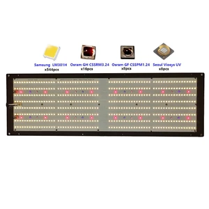 Exgrow 2022 Grow Light Samsung 260Watt LM301H Plant Light With UV IR Separate Controlled