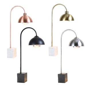 Single Commercial Stainless Steel Halogen Warm Light Electric Simple Food Warming Desk Lamp Marble Base Buffet Fast Food