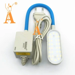 NIBBO Brand European Plug Industrial Sewing Machine LED Lamp 5 Adjustable Modes Memory Function 33 Beads Super Bright Lighting