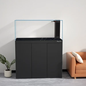 Super White Glass Aquarium Aluminum Alloy Fish Tank Reef Saltwater Rimless Aquarium Tank Marine Living Room Aquarium