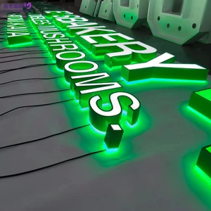Customizable Illuminated Advertising 3D LED Signs Metal Letters for Commercial Brand Signage AC Buildings Commercial Spaces