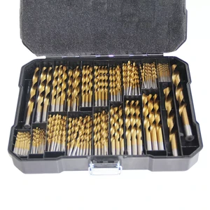 BEHAPPY 230 Pcs Multipurpose HSS 4241 M35 Titanium Twist Drill Bit for Metal