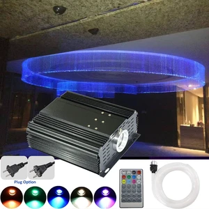 LED 45W Starry Sky Aluminum Fiber Optic Pendant Light 0.75mm Diameter IP33 Remote Control RGBW Dimmable High CRI 90 Wireless
