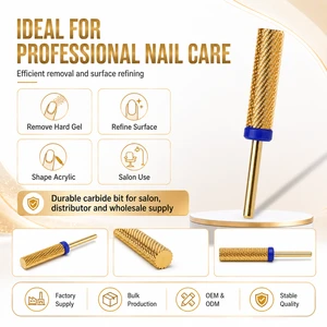 Super Long 5-in-1 Cross Out High Quality Carbide Tungsten Nail Drill Bits 3/32 Extra Long With No Plugs Type
