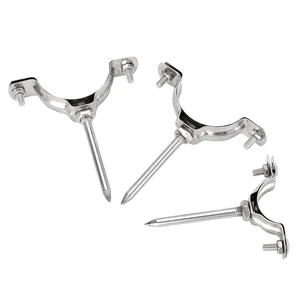 U Type Steel Double Pipe Clamp with Zinc Nut Customizable OEM Duct Accessories
