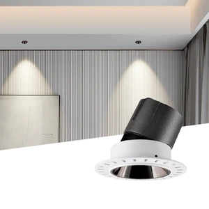 Ecolux High Color Down Light No Flicker Home Living Room LED Recessed Spotlight 12w Aluminum Downlight