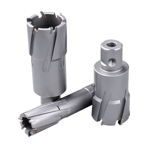 RJTOOLS TCT Annular Cutter Broach Cutter Slugger Magnetic Drill Bit 12-85mm White Sand Finish for Magnetic Base Drill Machine