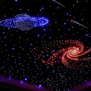 Hot Sale Twinkle LED Fiber Optic Light Engine Aluminum Lamp Body 300pcs 3M Shooting Stars IP65 RGB DC24V 1-Year Car Decoration