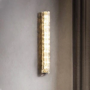 Modern wall Light Cylinder Crystal Glass Indoor Wall Mounted Light for living room bedroom