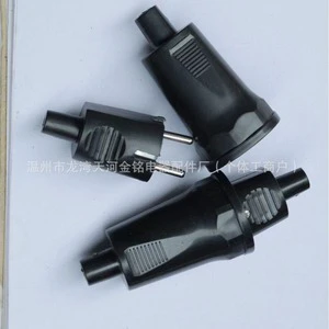 Foreign Trade Universal Travel Adapter 16A Black Plug Set ABS Material Model 101-104 Male And Female Socket For European