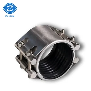 Stainless Steel Single-clip-type Pipe Clamp for Water Supply Oil Pipes Low Pressure Smooth Surface 1 Piece Leakage Repair Clamp