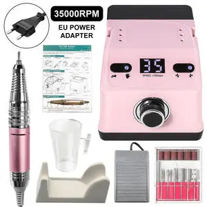 Tailor Made 35000 Rpm Easy Operation Pedicure Polishing Tool Nail Salon Rechargeable Electric Nail Drill