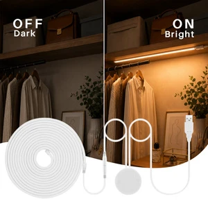 Best-selling 5V USB LED Strip Light Kit with PVC Housing Touch Sensor Switch for 40mm Thick Wood Cabinet Lighting