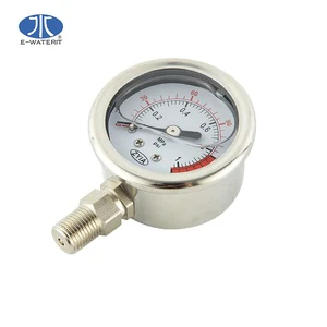AKS Factory Price 0-20bar DN65 Stainless Steel Pressure Gauge With 1.6% Accuracy For Hydraulic Tools & Wrench Pumps