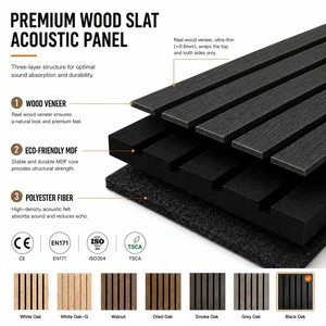 Acoustic Wall Panels for Office MDF Slat Wholesale Bulk OEM Supplier for Office