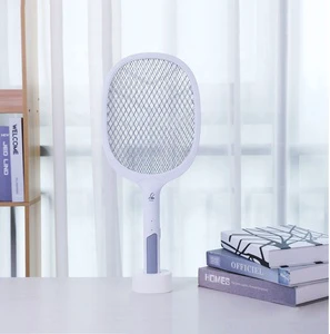 Eco GUARD Indoor Eco-Friendly Solid State Bug Zapper Insect Killer Swatter with Batteries Electric Mosquito Racket