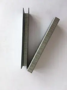 Iron Electro Galvanized Smooth Shank Carpentry Nails Zinc Plated Industrial Grade Durable Furniture Staple for Nailer Gun