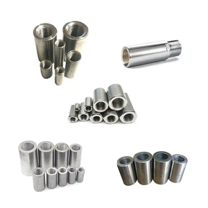 BSP Thread Bushing Aluminum Round Threaded Nuts SS 201 SS304 Stainless Steel CNC Turning Machine All Thread Tube Sleeve