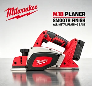 Milwaukee M18 FUEL Brushless Cordless Planer Portable Hand Wood Planer for Wood Surface Polishing & Trimming