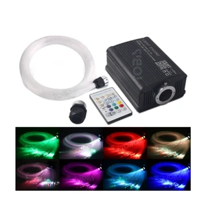 Car RGB Colorful Led Fiber Optic Light 400pcs 500pcs Engine Twinkle Star Ceiling Light Kit App Control