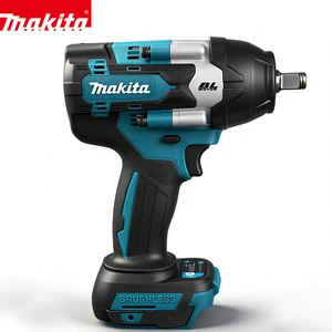 18V LXT Makita Cordless Impact Wrench Brushless Motor Variable Speed Heavy Duty Lithium Wrench For Auto Workshop Building Work